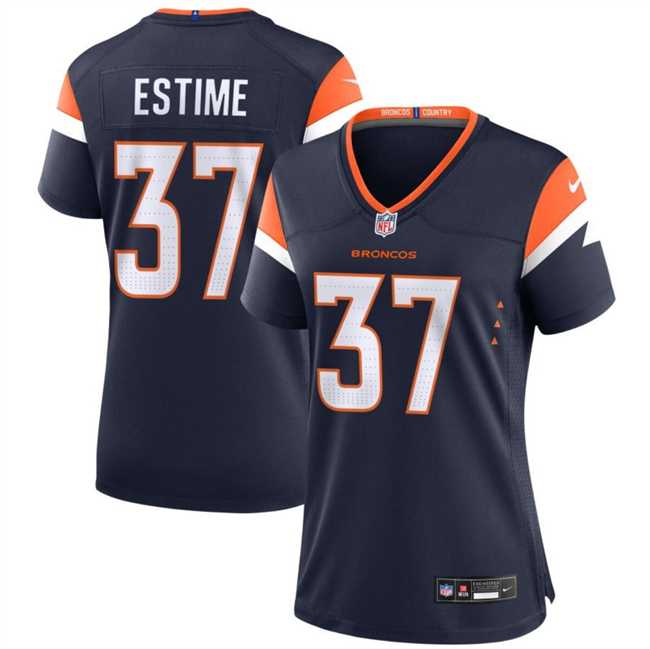 Women's Denver Broncos #37 Audric Estime Navy 2024 Alternate Football Stitched Jersey Dzhi,We sell and wholesale Women's Denver Broncos #37 Audric Estime Navy 2024 Alternate Football Stitched Jersey Dzhi on line form chian!